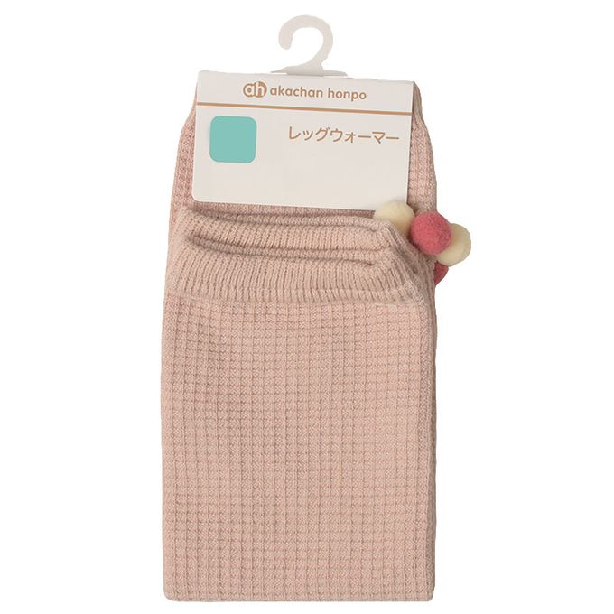 akachan honpo - 小球球腳套-華夫格-粉紅色 (70～95cm)