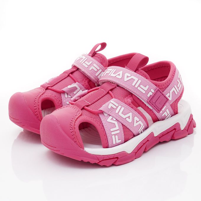 FILA - FILA運動護趾涼鞋-2-S426X-551桃(中小童段)-涼鞋-桃