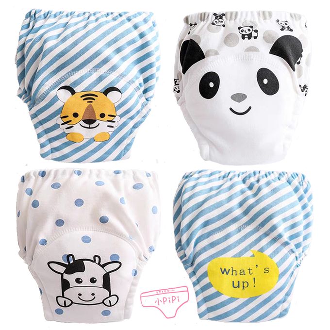 小 pipi - 純棉兒童學習褲/訓練褲4入組-晴空搭檔