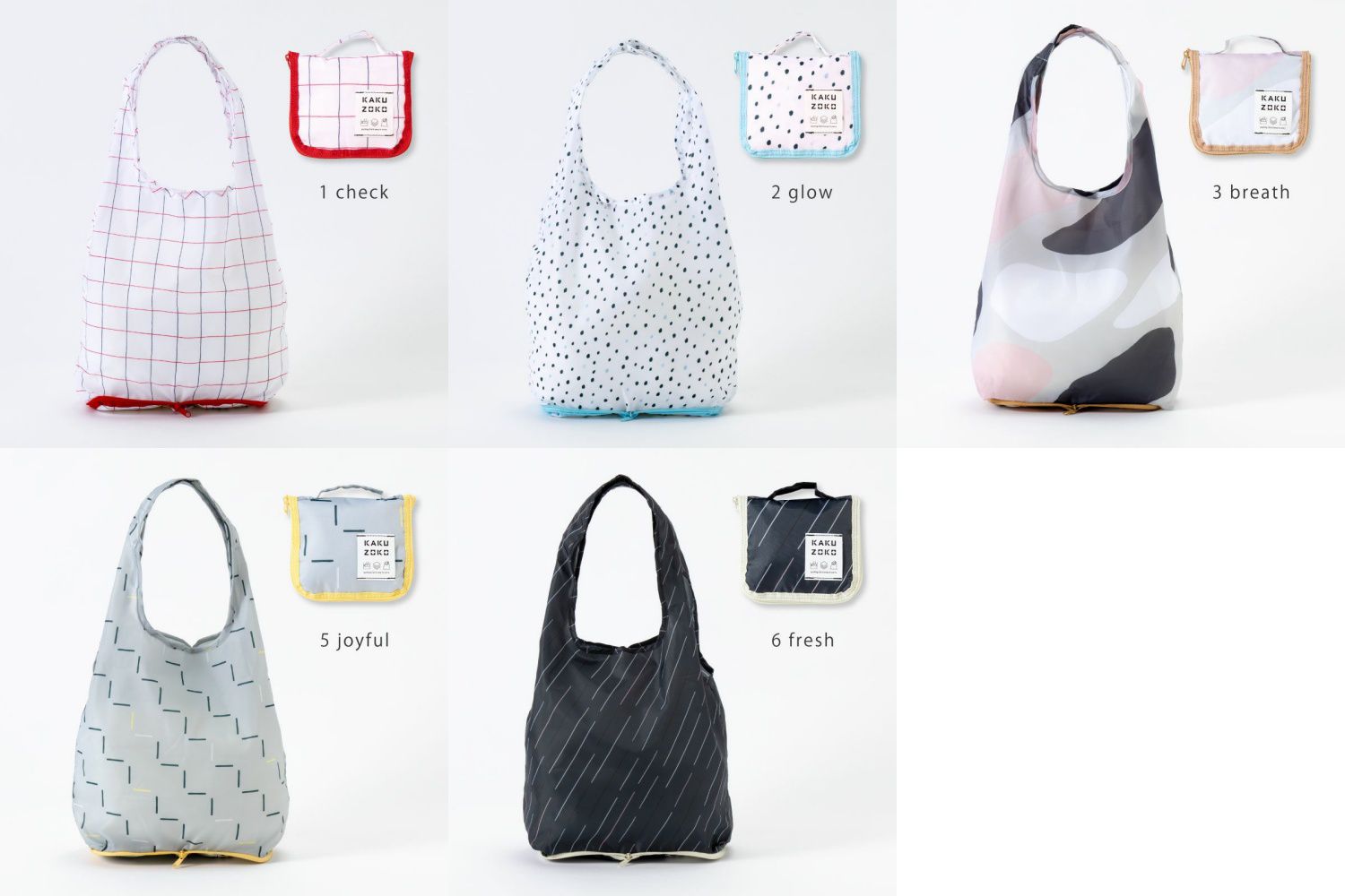 日本 IROHA - 可摺疊收納 寬底便利環保購物袋-基本款-喜樂線條 (S(24x58x13cm))-容量8L/耐重12KG