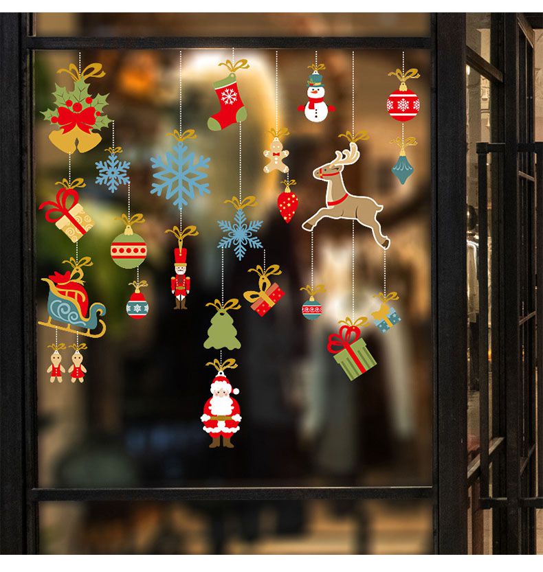 JB Design - 時尚壁貼-聖誕老人麋鹿吊飾 HM92047ds (60cm*90cm)