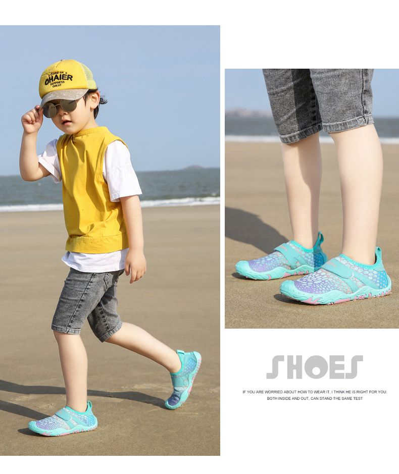 JB clothes - 兒童海灘溯溪鞋-彩藍