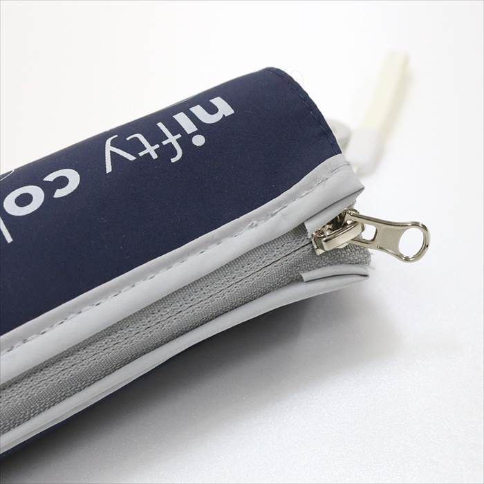 日本 nifty colors - 超撥水 抗UV輕量 晴雨兩用耐風折疊傘-素面-冰河灰 (直徑98cm/198g)-90.00%