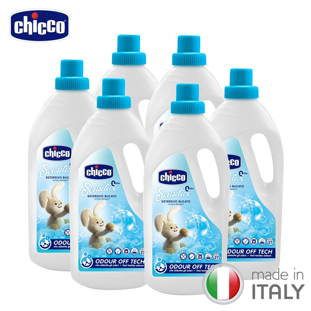 義大利 chicco - 超濃縮嬰兒洗衣精(升級版)-1.5L*6入/箱