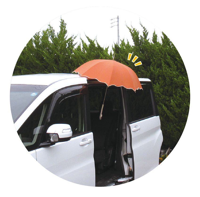 akachan honpo - 車用雨傘固定磁式吊飾-綠色