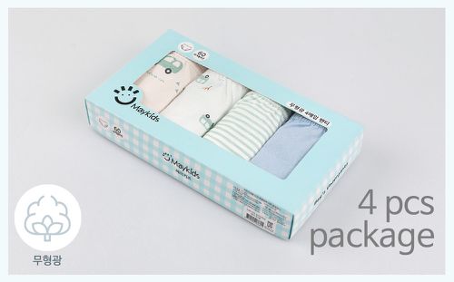 (4入組)男寶無螢光輕柔棉三角褲-條紋X車車