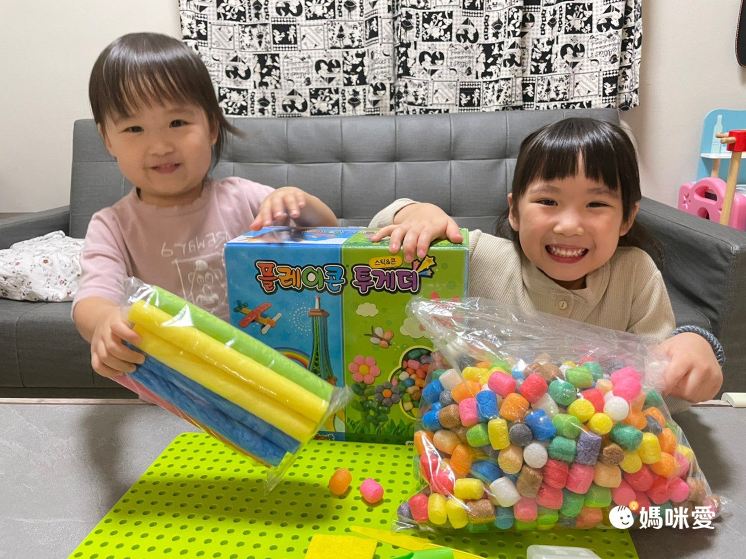 韓國 PLAYCORN - 玉米黏土補充包-彩色500顆