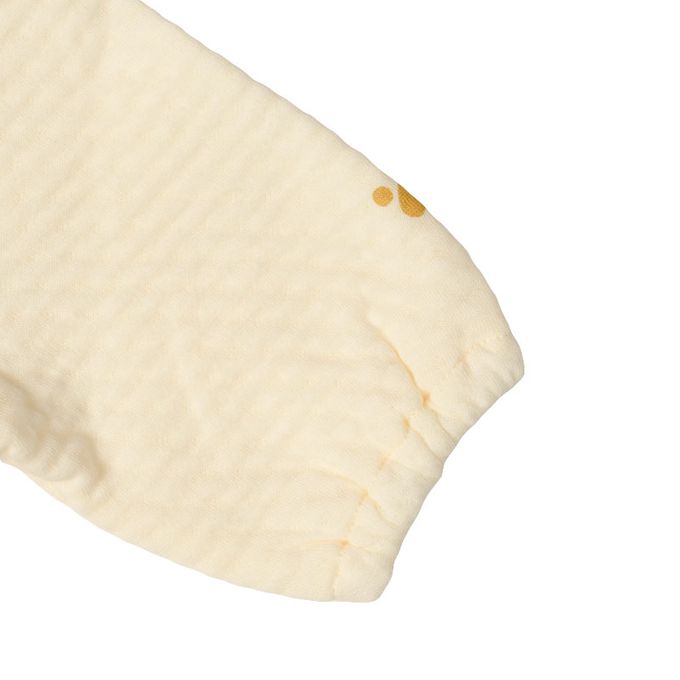 akachan honpo - 長袖舒適連身衣-象牙白色 (50~60cm)