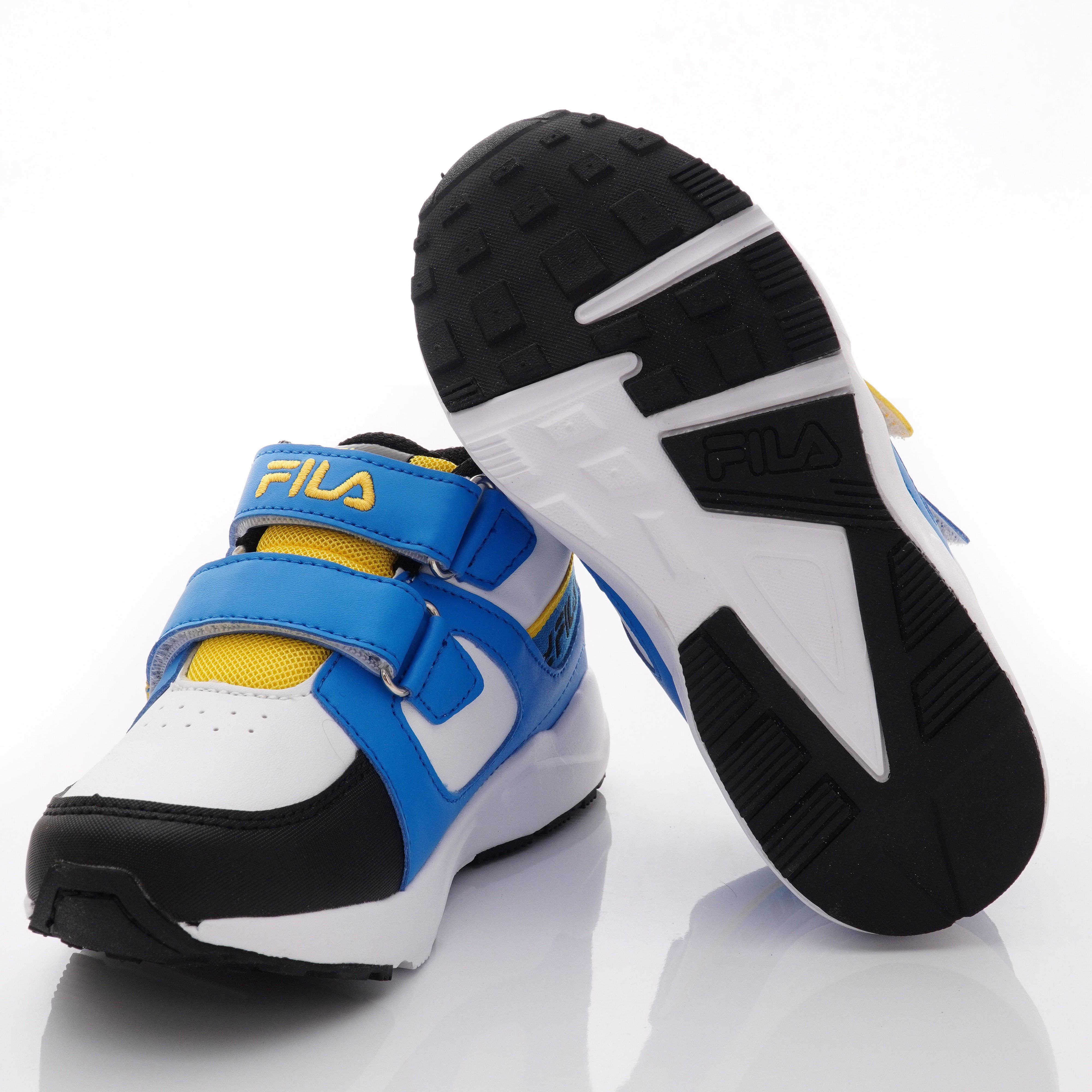 FILA - 全方位穩定機能鞋款(中小童段)-運動鞋-藍黃