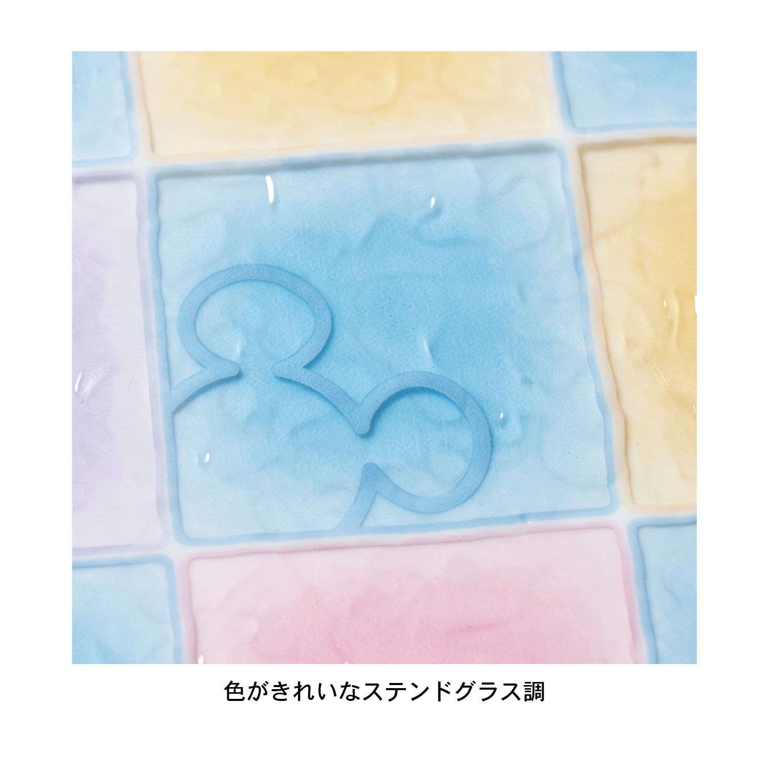 日本千趣會 - 迪士尼 日本製 99%抗UV光影窗貼(靜電式)-米奇馬賽克 (92×90cm*2枚)