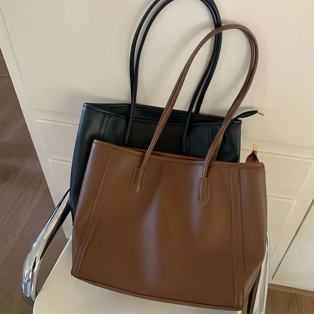 復古大容量托特包/韓系通勤背包/單肩包