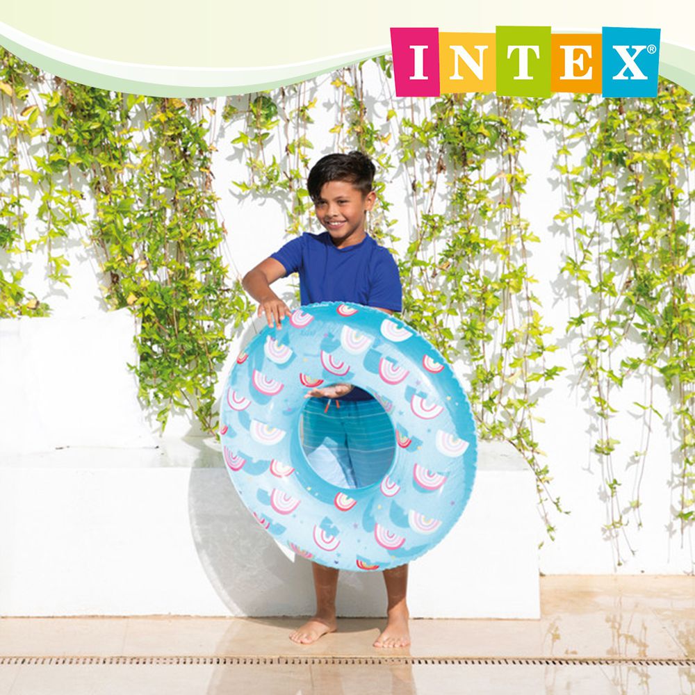 魔法造型泳圈直徑81cm 適8歲+ (59259)-彩虹