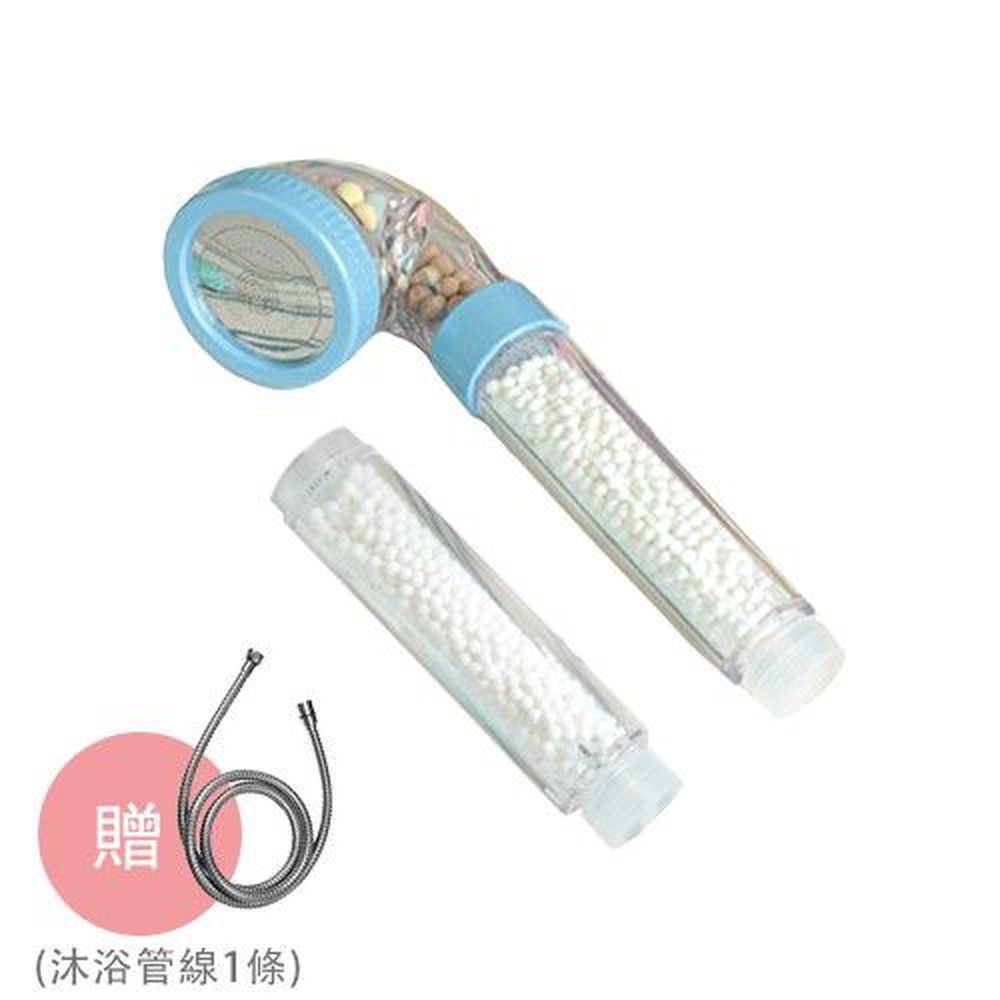 潔霖安健 - 嬰幼兒健康沐浴器-加贈沐浴管線1條(市價$350)-粉藍-沐浴器(蓮蓬頭)x1支+備用把手濾芯x1支