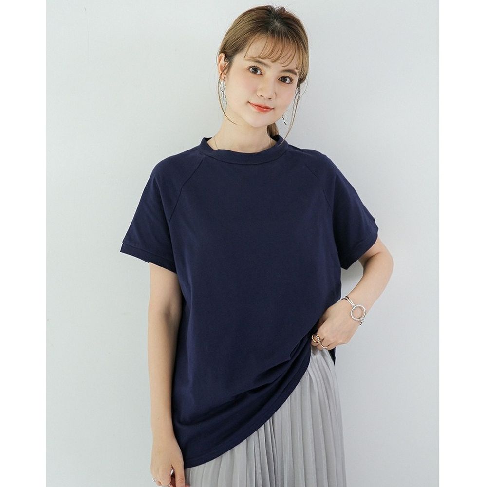 [包色推薦]經典好搭純棉短袖上衣-藏青