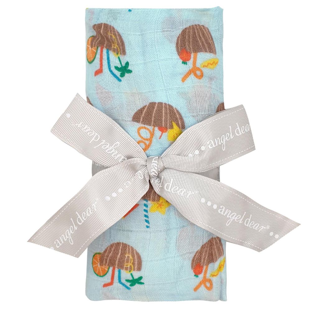 美國 ANGEL DEAR - 竹纖維嬰幼兒包巾-特調椰子水