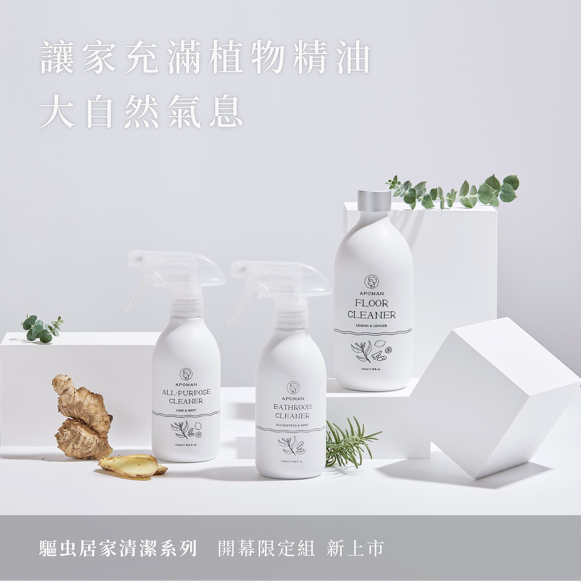 APOMAN 驅虫少年 - 萬用清潔劑-萊姆薄荷-環保無噴頭款-315ml