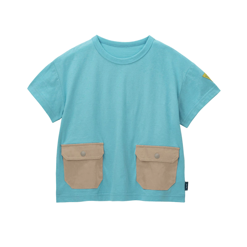 日本千趣會 - GITA 天竺棉雙口袋短T-深灰