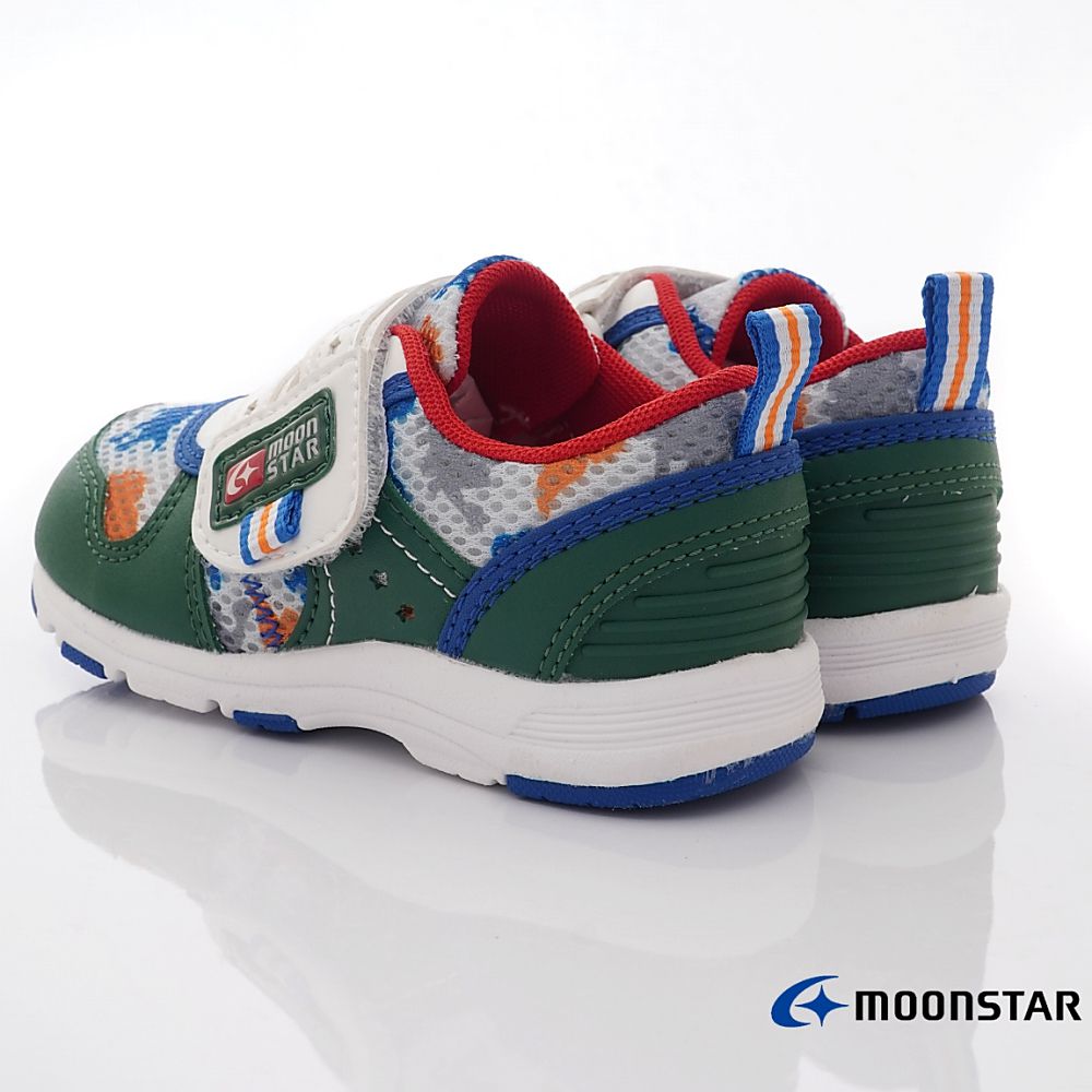 Moonstar日本月星 - 月星速乾透氣機能款(中小童段)-運動鞋-青苔綠