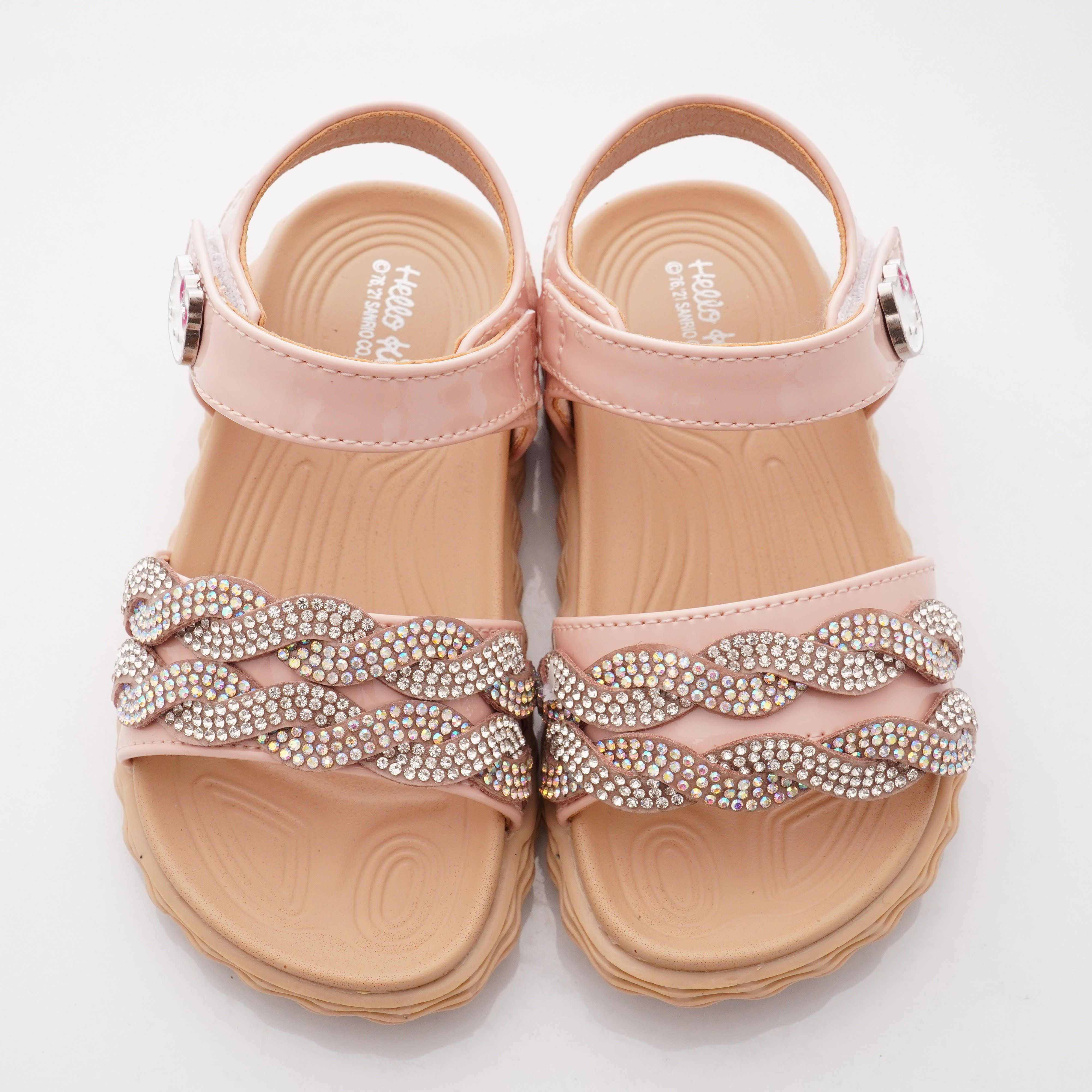 HELLO KITTY - 專櫃晶亮氣質涼鞋款(小童段)-粉