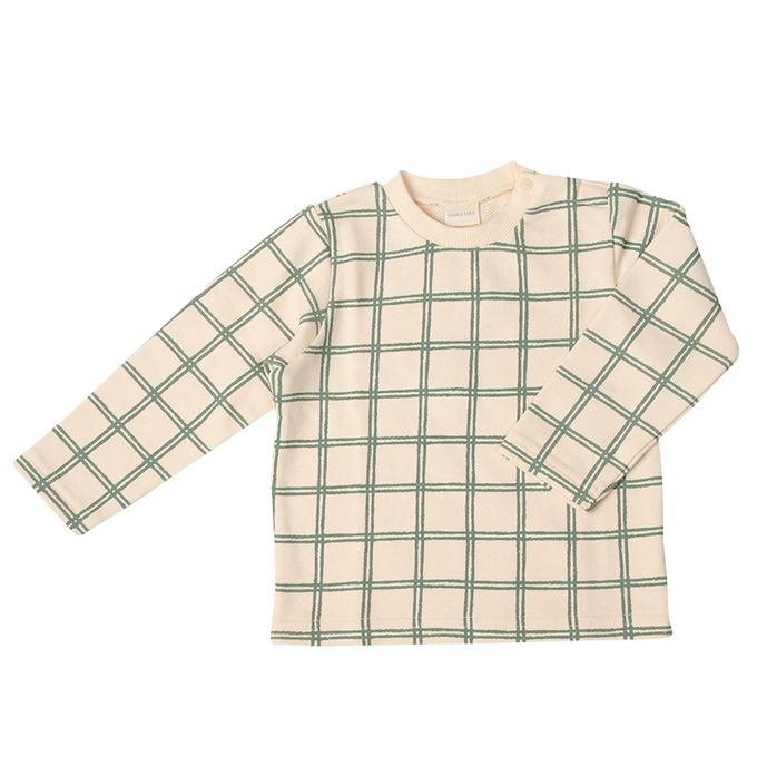 akachan honpo - 長袖休閒上衣-圖案-象牙白色