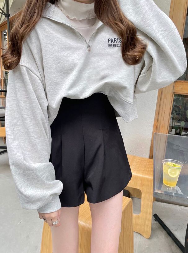 日本 GRL - 熱銷款百搭顯瘦短褲-深可可