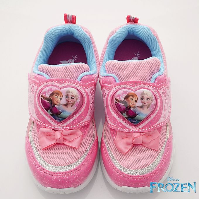 台灣製冰雪奇緣電燈鞋(中小童段)-運動鞋-粉