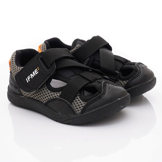 日本IFME - 護趾運動水涼鞋-IF20-332513黑(小童段)-水涼鞋-黑