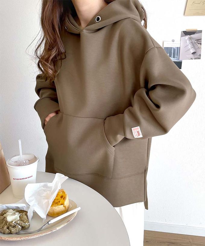 日本 Classical Elf - Java 舒適空氣棉長袖帽T-黑