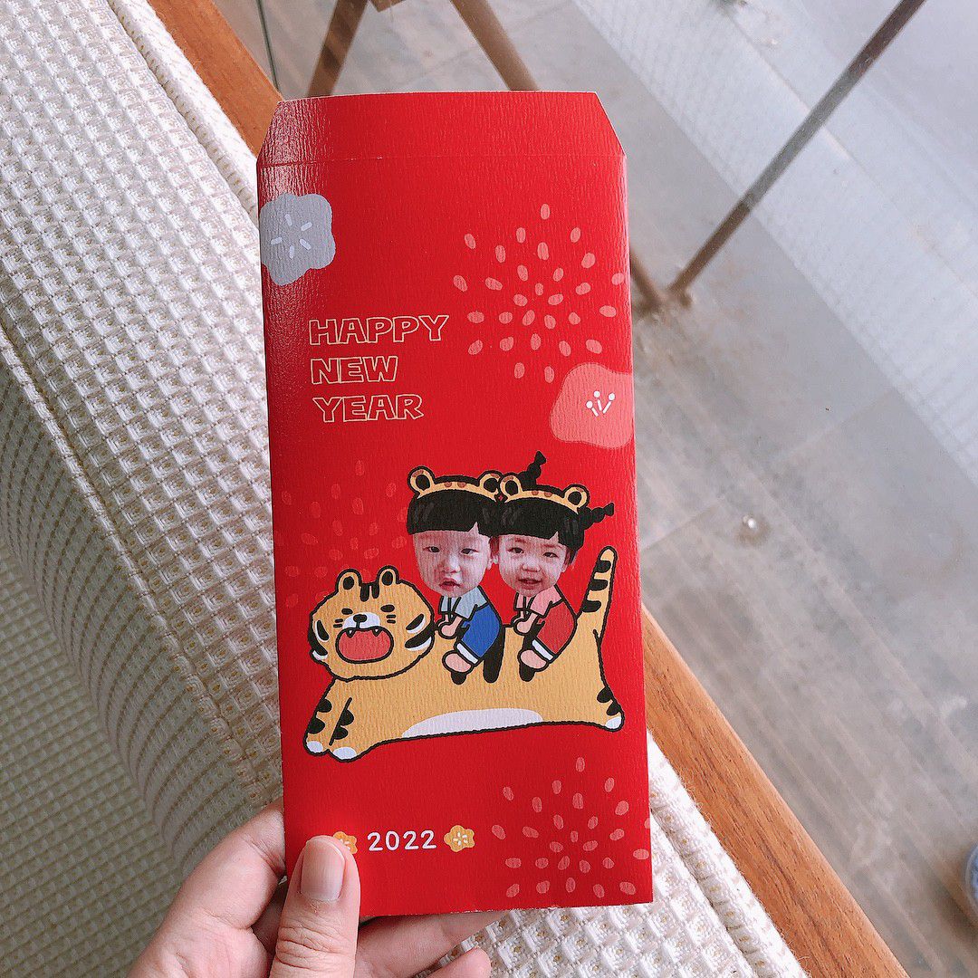 年年.studio - 紅包袋-飛虎騰達(二寶) (H18xW9cm)-7入/袋