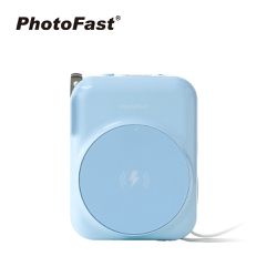 PhotoFast - ⚡有標示wh AllDay充 10000mAh Qi2 磁吸無線充行動電源-藍色