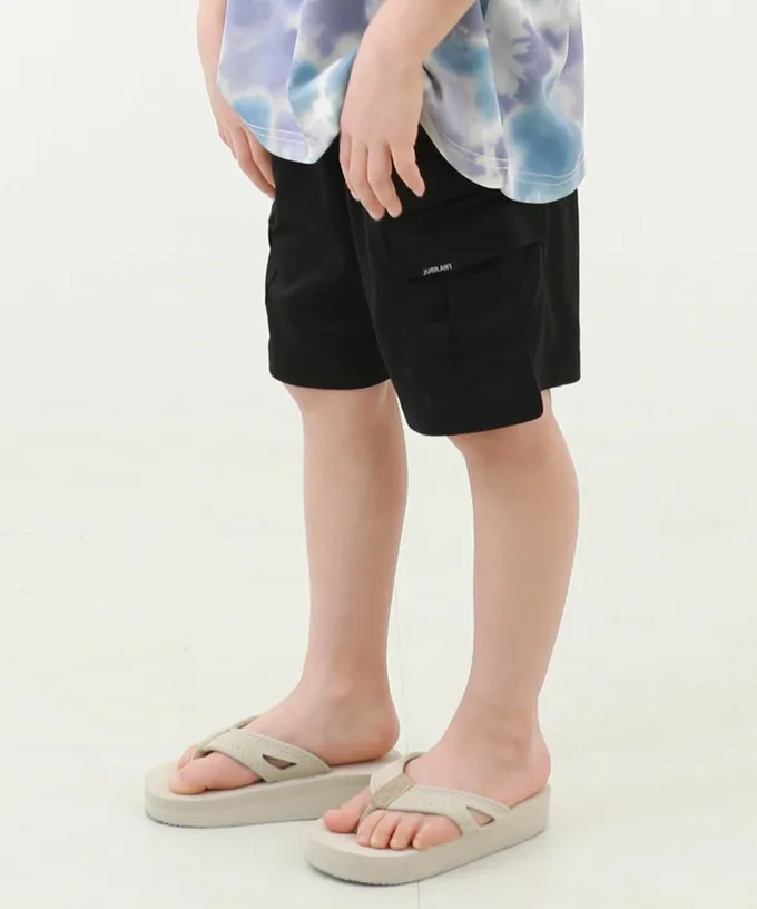 日本 devirock - 涼感速乾網眼 工裝口袋短褲-卡其棕