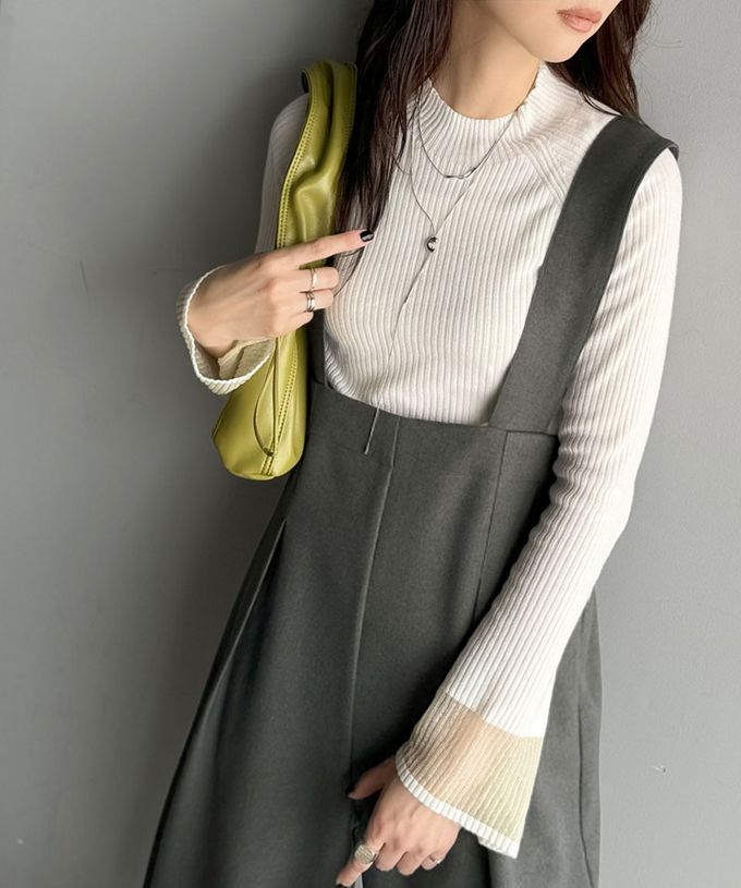 日本 Classical Elf - 優雅俐落工裝風高腰連身褲-炭灰