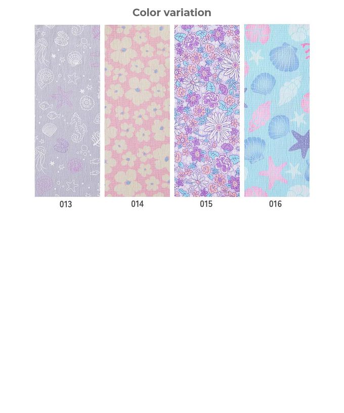 日本 devirock - 夏日風情涼爽紋理甚平套裝-花豹-煙燻藍
