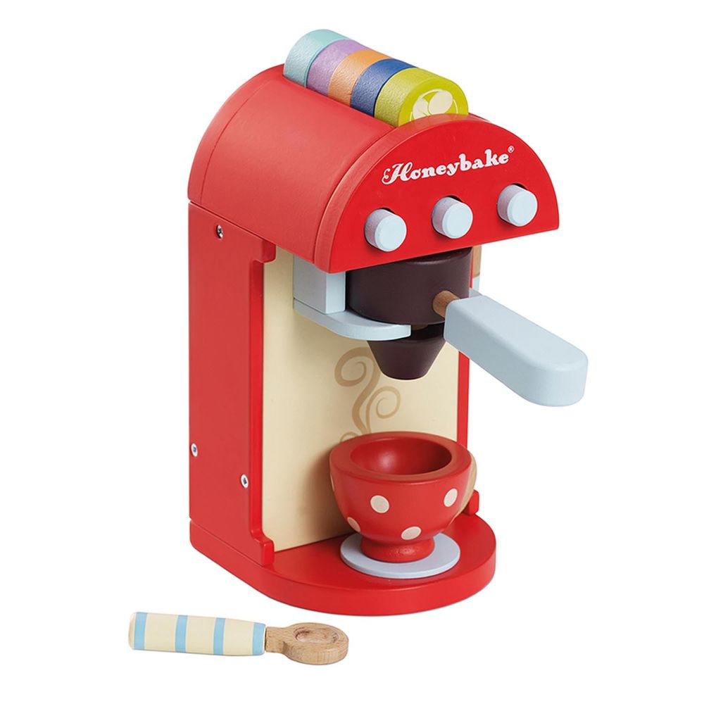 英國 Le Toy Van - 角色扮演-時尚膠囊咖啡機玩具組