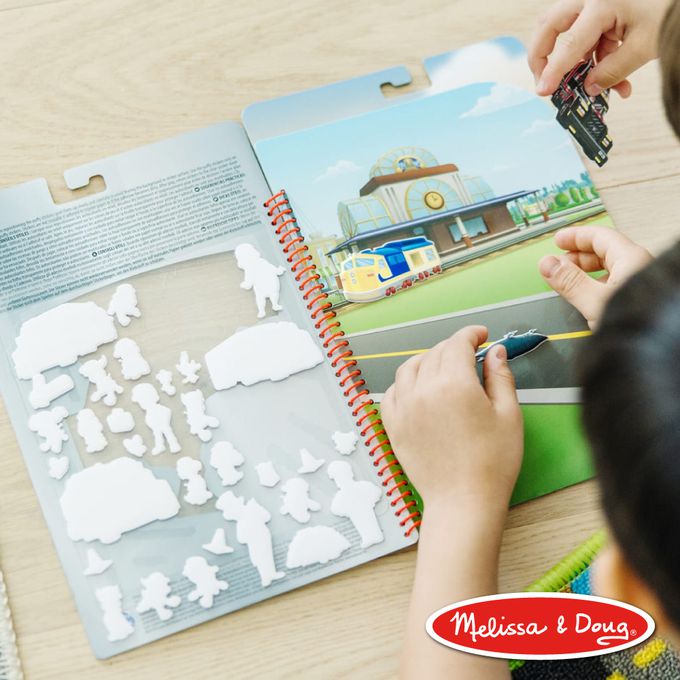 美國瑪莉莎 Melissa & Doug - 旅遊樂-N次泡泡貼紙簿,-汪汪隊 Big Truck Pups