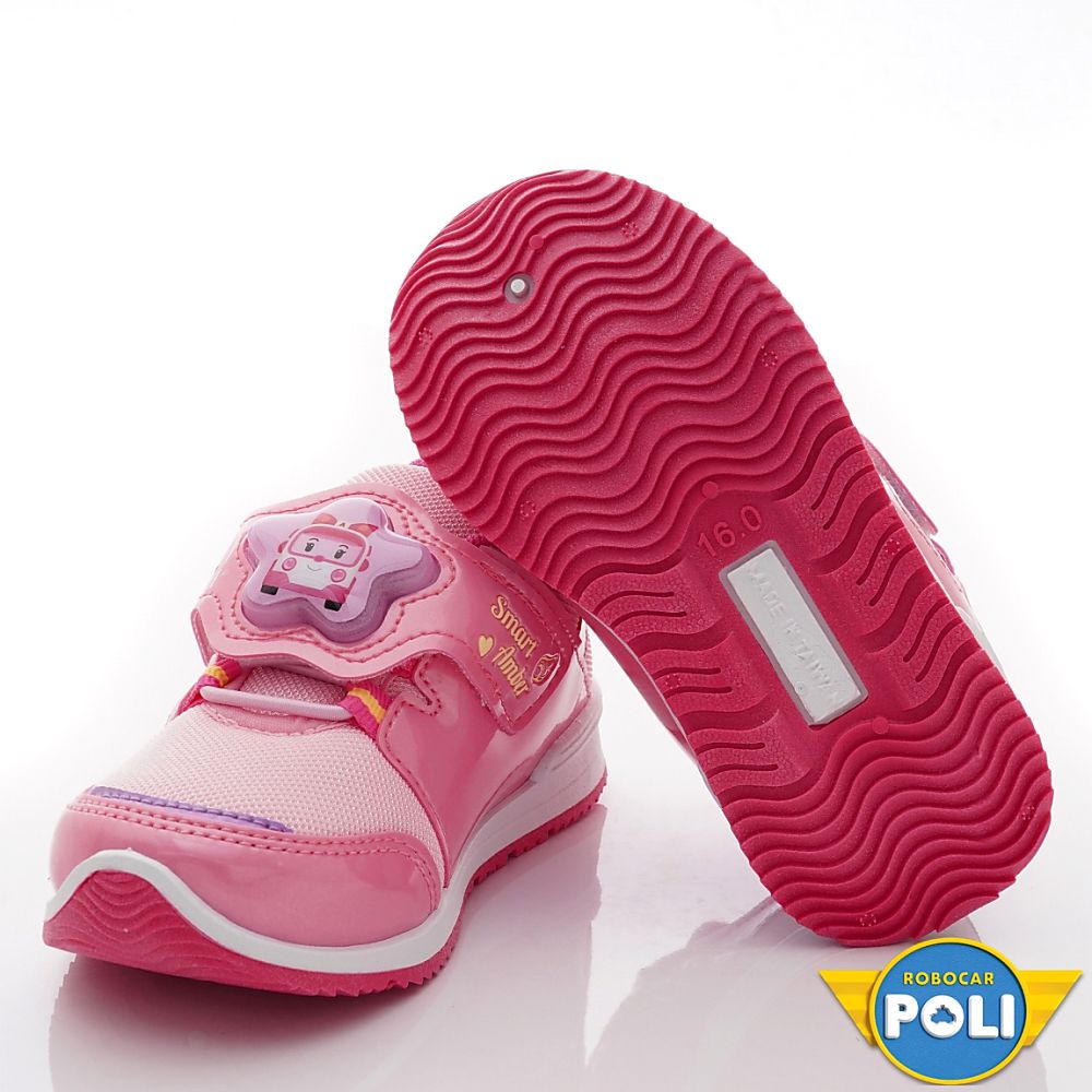 POLI 波力救援小英雄 - 台灣製POLI電燈運動鞋(中小童段)-運動鞋-粉