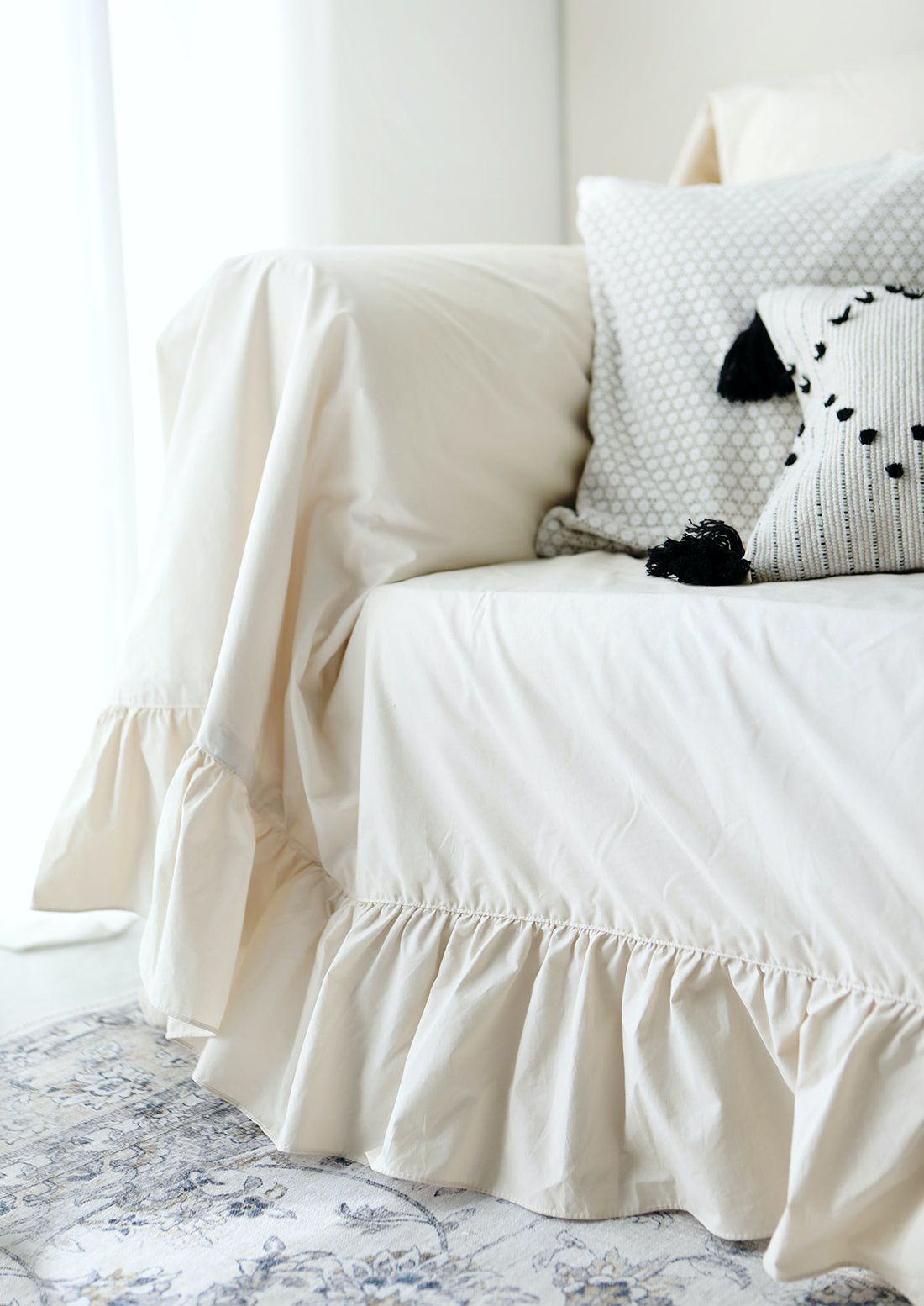 韓國 Prielle - 60支高密度棉防水防污沙發套-綠 (220X330)