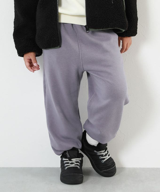 日本 devirock - RICH WARM 素色束口休閒長褲-灰棕