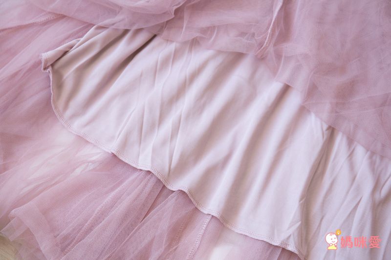 日本 GRL - 飄逸顯瘦雙層傘紗裙-灰摩卡 (M)