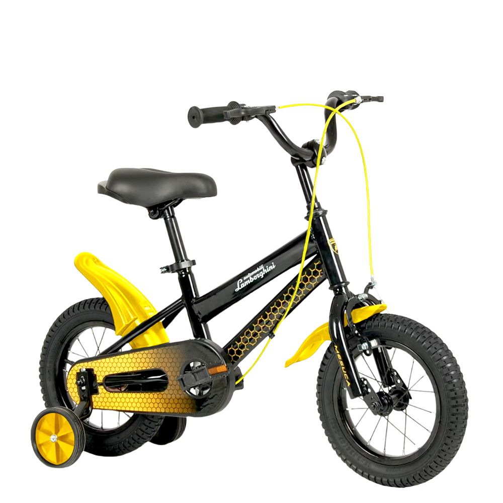 兒童腳踏車12吋-黑黃