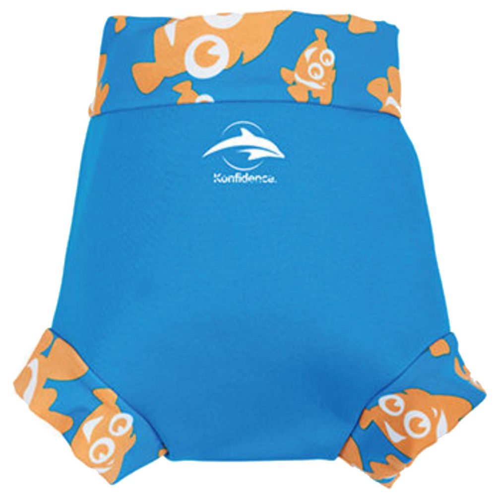 英國康飛登 - KF NEO Nappy 嬰兒游泳尿布褲(加強防漏層)-水藍/小丑魚