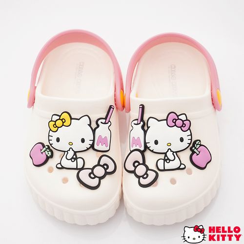 HELLO KITTY-可愛休閒涼拖鞋-823609白(中小童段)-涼拖鞋-白
