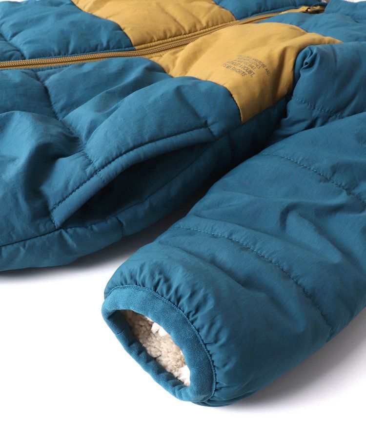 日本 BREEZE - [雙面穿]絨毛鋪棉繽紛保暖外套-黑系&迷彩