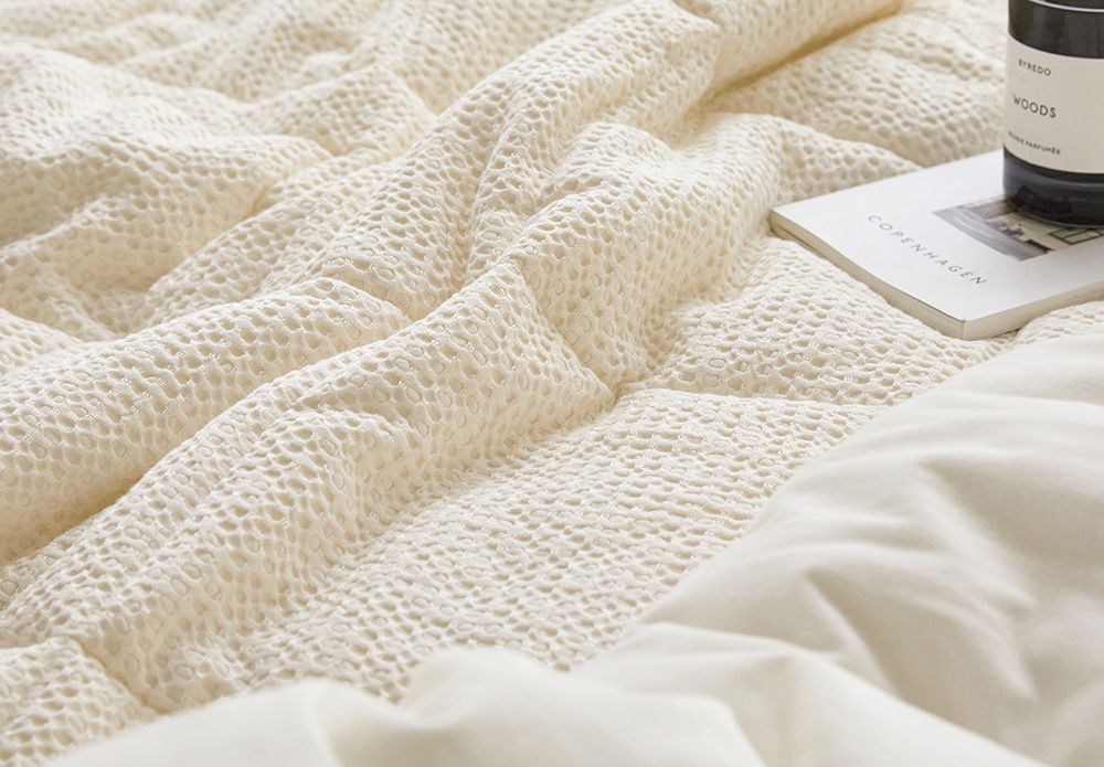 韓國 Maatila - 可水洗天絲莫代爾鬆餅棉被-優格