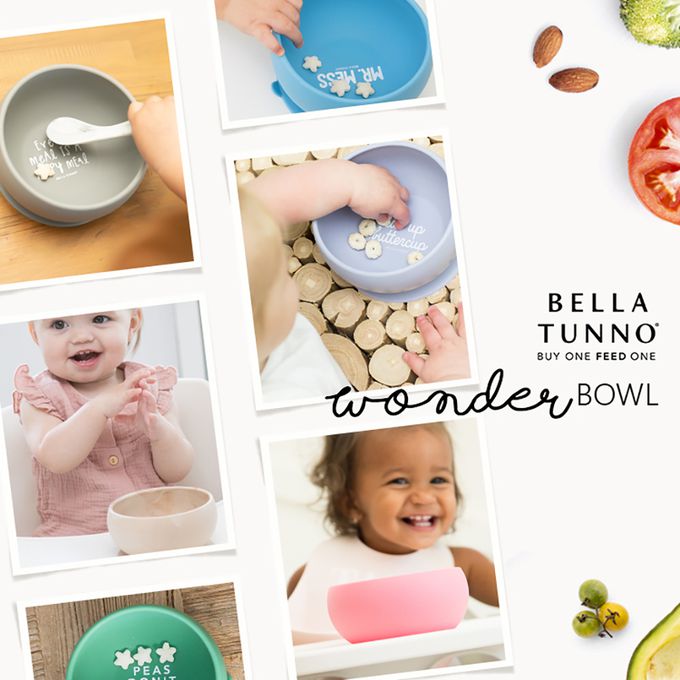 美國 BELLA TUNNO - 矽膠吸盤碗-(Eat Up Buttercup 全部吃光光)