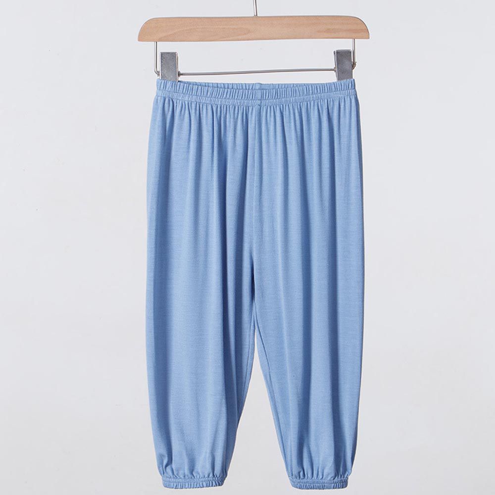 NC - 素色莫代爾透氣防蚊褲/空調褲-深藍色