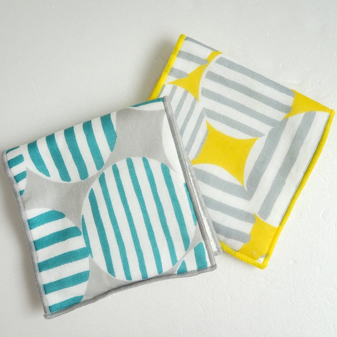 日本 Maison Blanche - 日本製 北歐風柔軟毛巾/手帕/眼鏡布-花園-淺綠 (11.5x23cm)