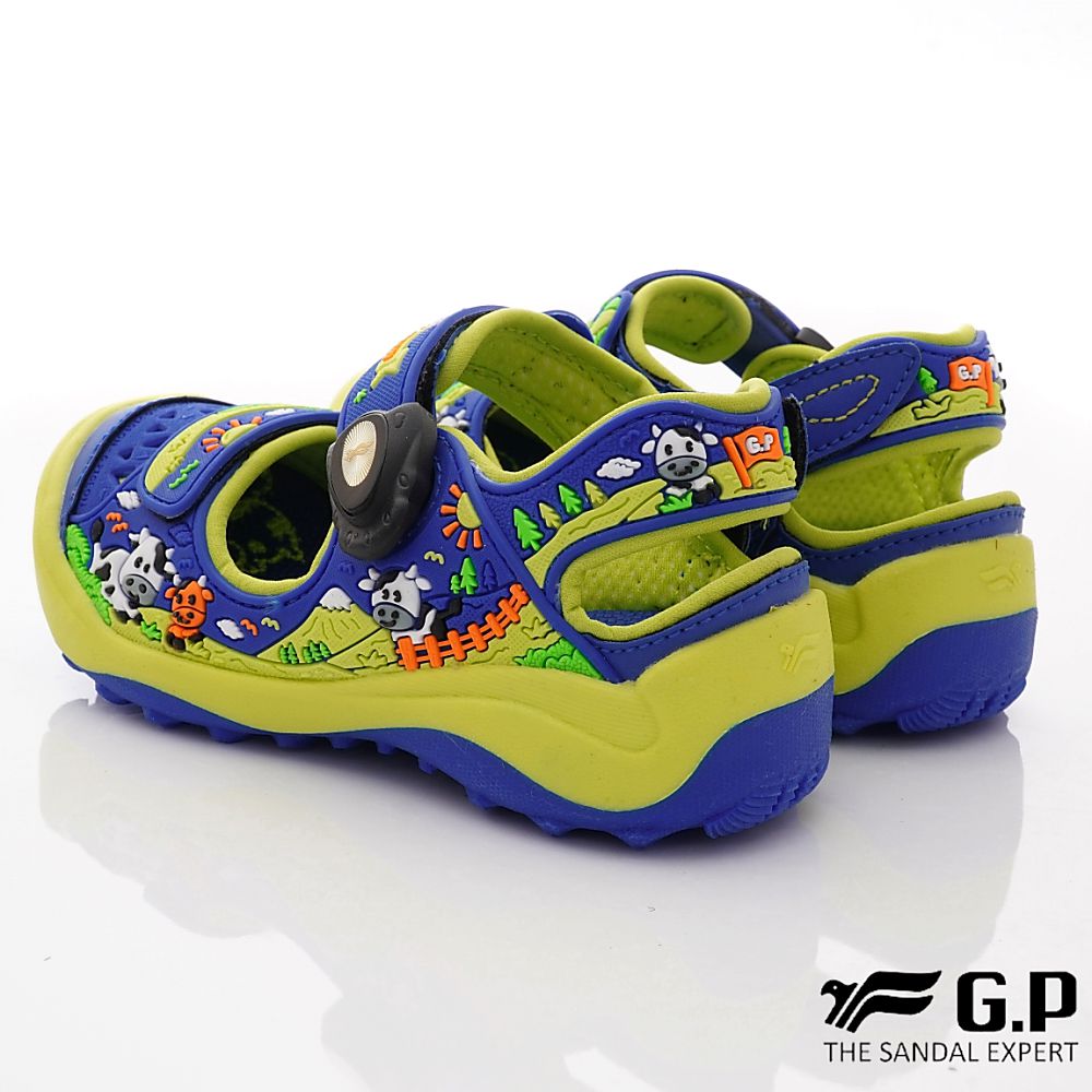 G.P - 護趾磁扣兒童涼鞋(中小童款)-藍綠