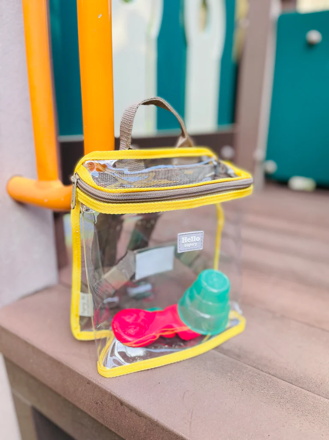 香港百寶袋王 Bagtory HK - Hello Bacyk 撞色後背包(小)-草莓x深藍