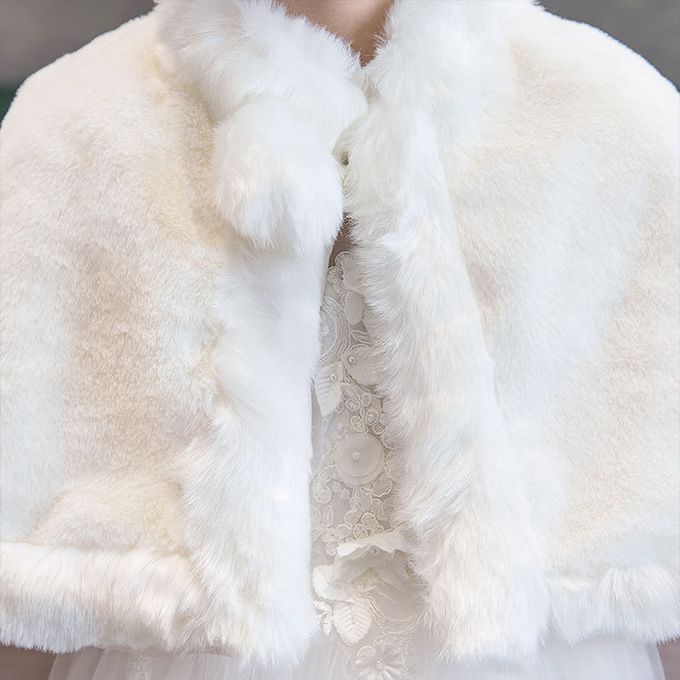 厚磅毛絨禮服斗篷披肩